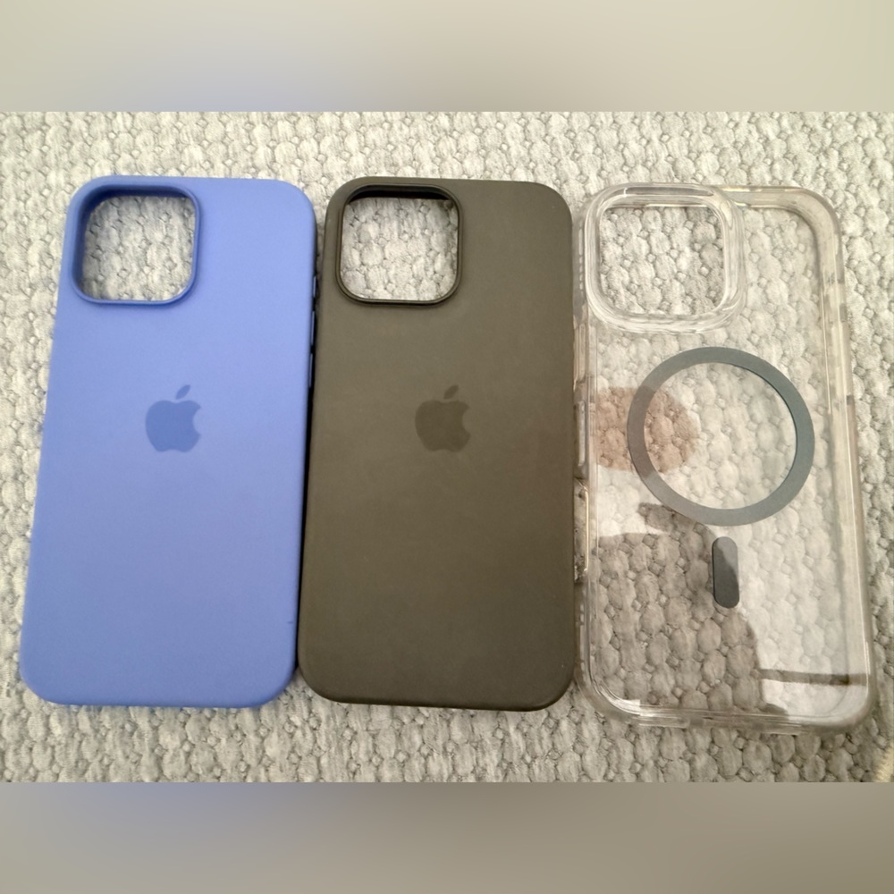 Apple iPhone 16 Pro Max cases - Purple, Grey, Clear